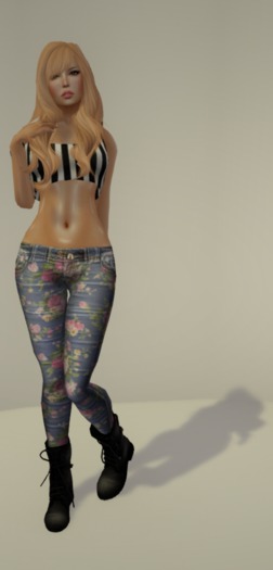 [b][s]: Jeans [01] [Floral.02]