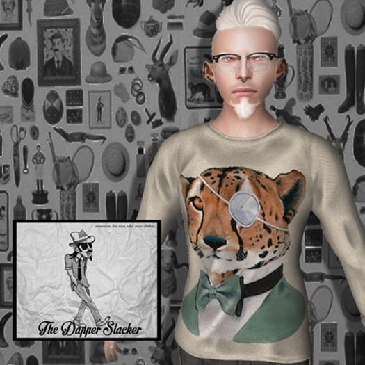 [The Dapper Slacker] Dandy Cheetah Sweatshirt