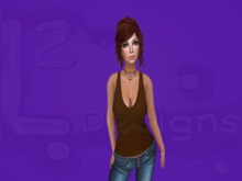 L2 Designs Womens Tank Top Brown