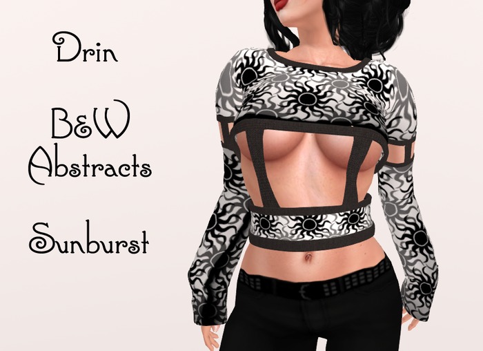 Drin B&W Abstracts Sunburst