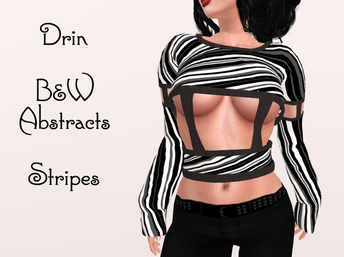 Drin B&W Abstracts Stripes