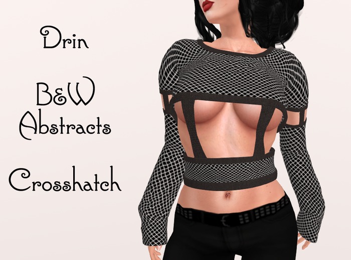 Drin B&W Abstracts Crosshatch