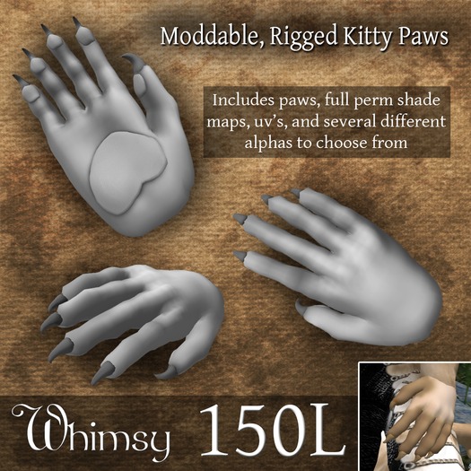 WHIMSY - Rigged Kitty Paws