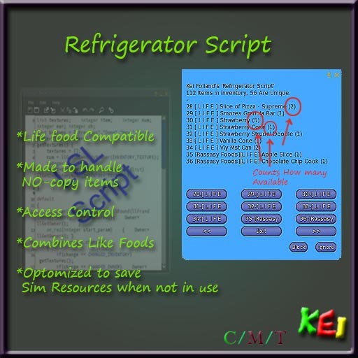 Kei ~ Refrigerator Script