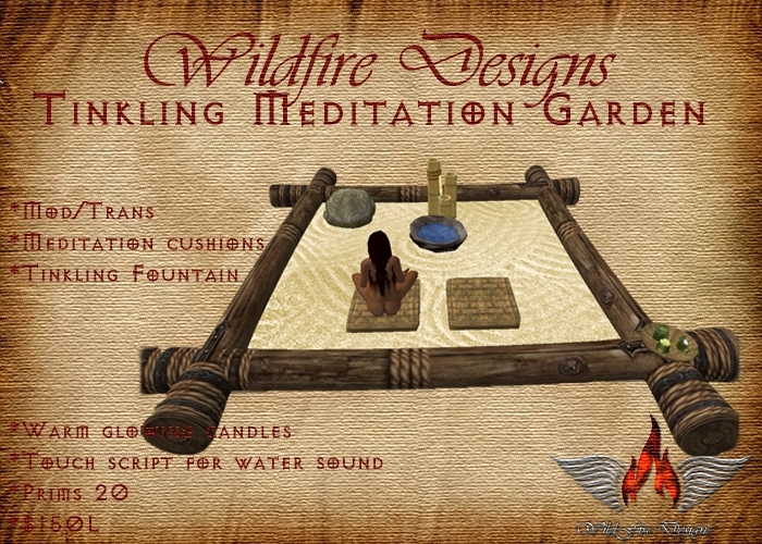 WD MEDITATION GARDEN WITH TINKLING FOUNTAIN