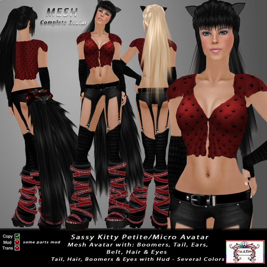 Sassy Kitty - Neko Complete Petite/Micro Avatar