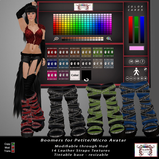 Boomers for Petite/Micro Avatars With Texture Changer Hud