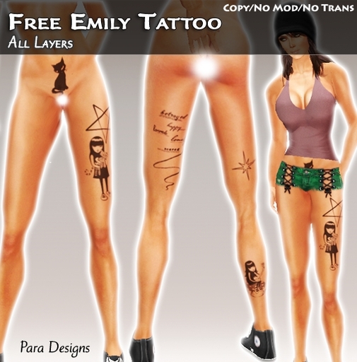 ::Para Designs:: Free Emily Tattoo