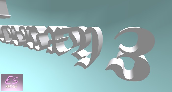 Mesh 1900's Alphabet Font (boxed)