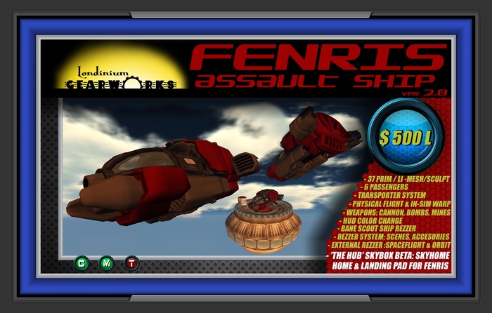 :::Londinium Gearworks::: FENRIS ASSAULT SHIP V. 2.0 CRATE
