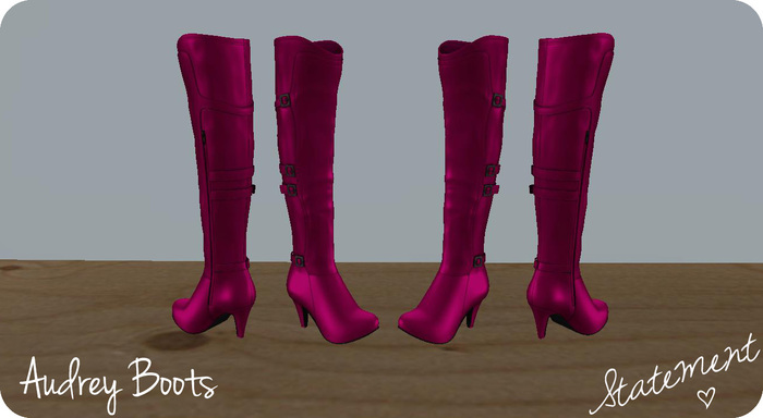 Audrey Boots (Pink)