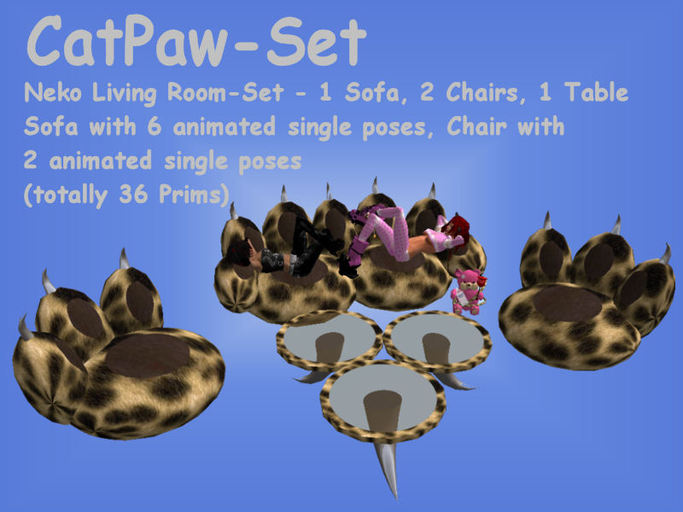 <MS> Decos CatPaw - Living Room - Set