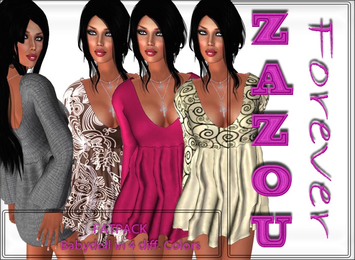 ZaZou Mesh Mini Babydoll FATPACK