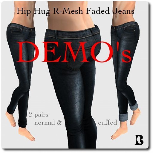 Blackburns Hip Hug R-Mesh Faded Jeans DEMO's