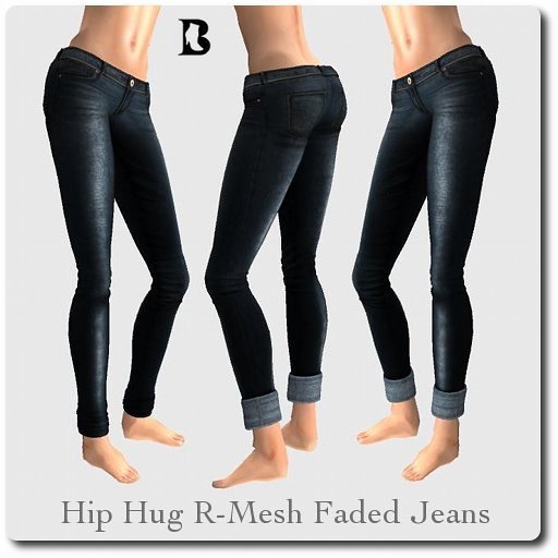 Blackburns Hip Hug R-Mesh Faded Jeans Set
