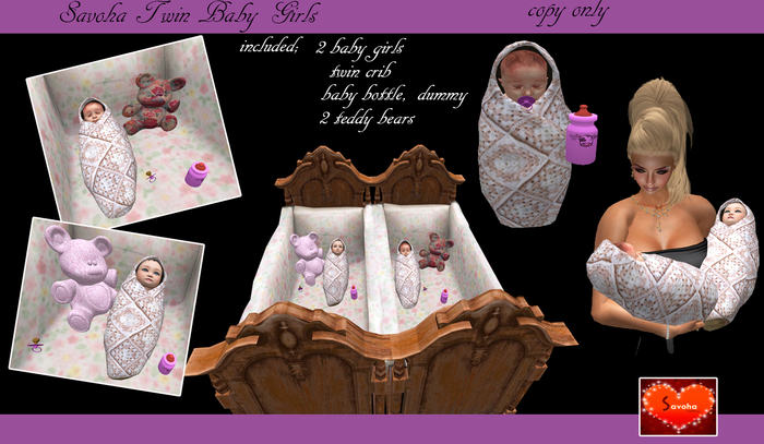 Savoha twin baby girls