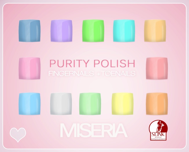[Miseria] Purity Nails Set