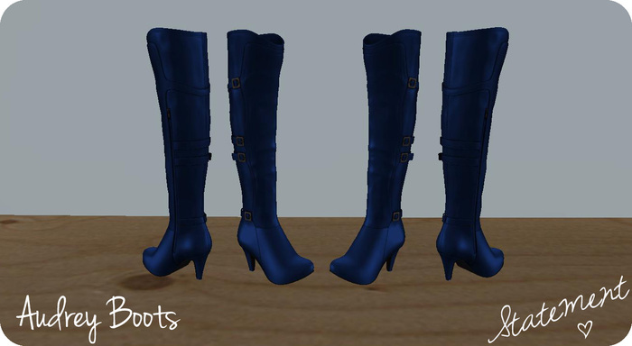 Audrey Boots (Navy)