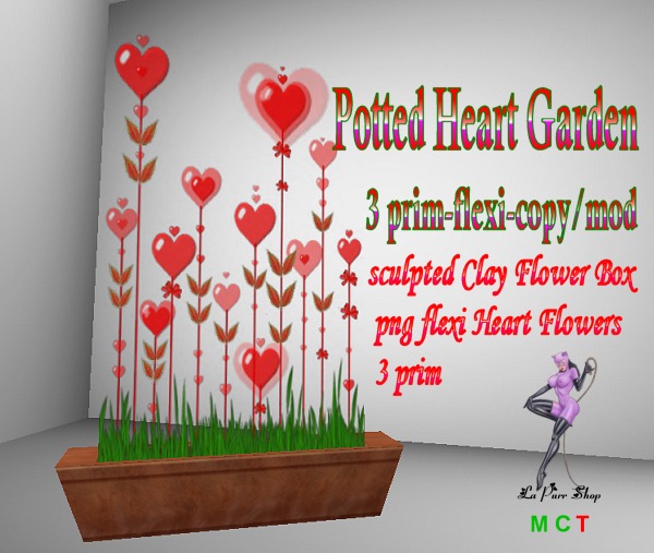 Potted Heart Garden Decoration!
