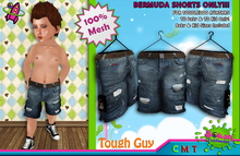 [SKTD] Toddleedoo Tough Guy Mesh Jeans Bermuda Shorts
