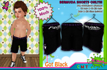 [SKTD] Toddleedoo Got Black Mesh Jeans Bermuda Shorts