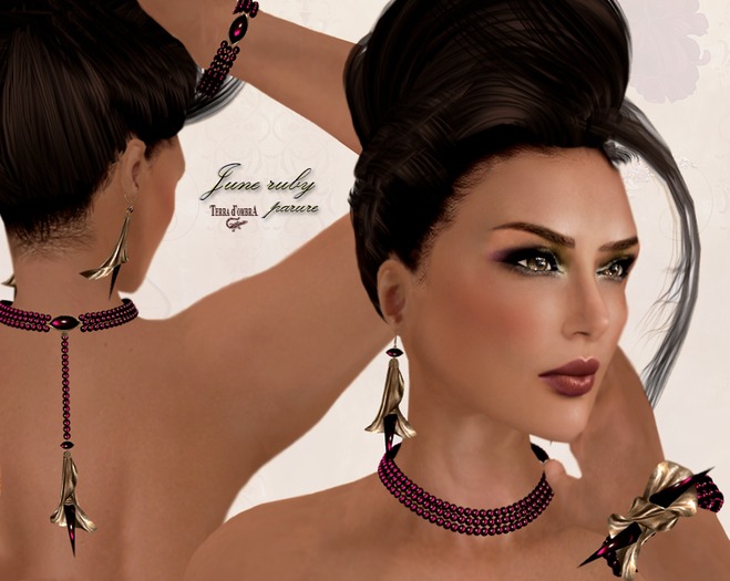 Terra d'ombrA ☼ JUNE ruby set