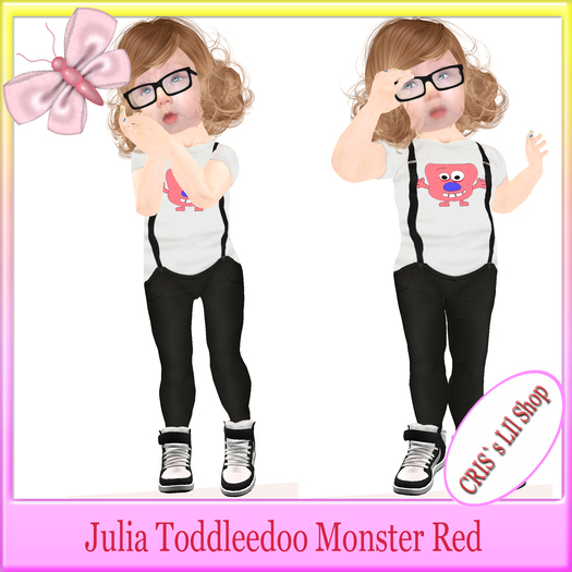 Julia Toddleedoo Monster Red