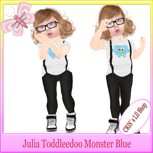 Julia Toddleedoo Monster Blue
