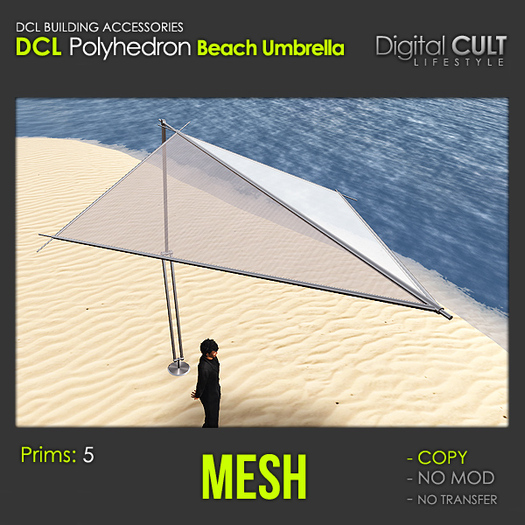 *** DCL Polyhedron Beach Umbrella [C]