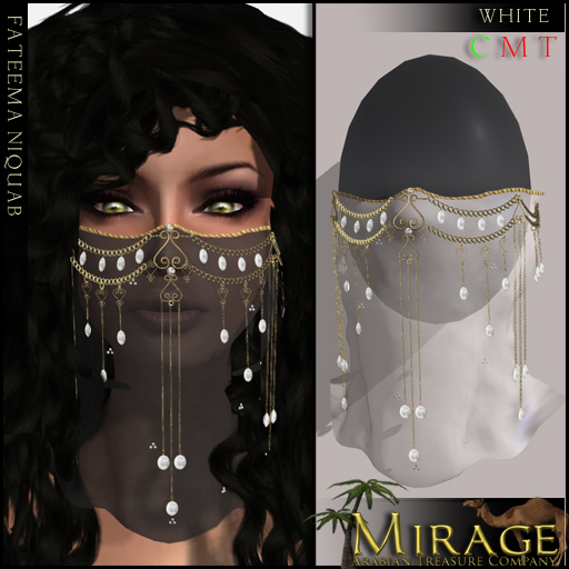 =Mirage= Fateema Niquab - White