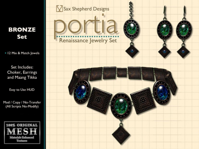 ! !SSD ~ Portia Renaissance Jewelry Set Single (Bronze)