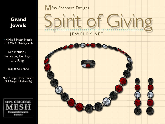 ! !Sax Shepherd Designs ~ Spirit Of Giving ~ Grand Jewels