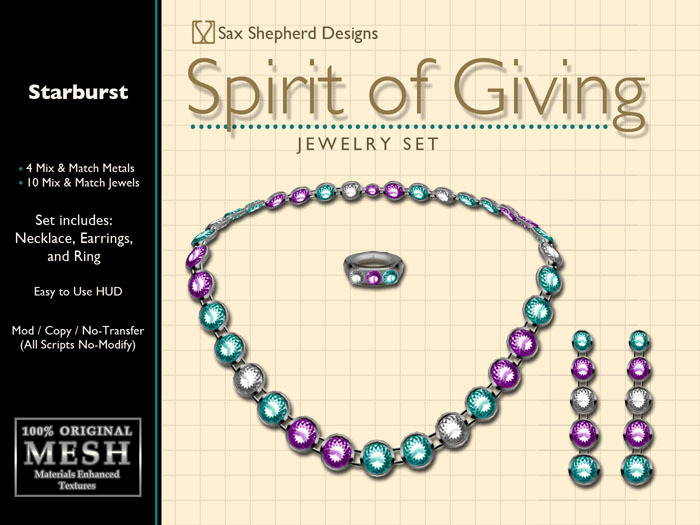 ! !Sax Shepherd Designs ~ Spirit Of Giving ~ Starbursts