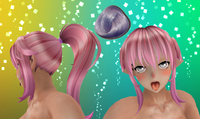 <<R-L>> Anime Tsuba Hair (Purple)