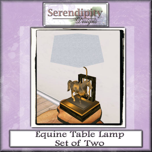 Serendipity Designs - Equine Table Lamp - Right