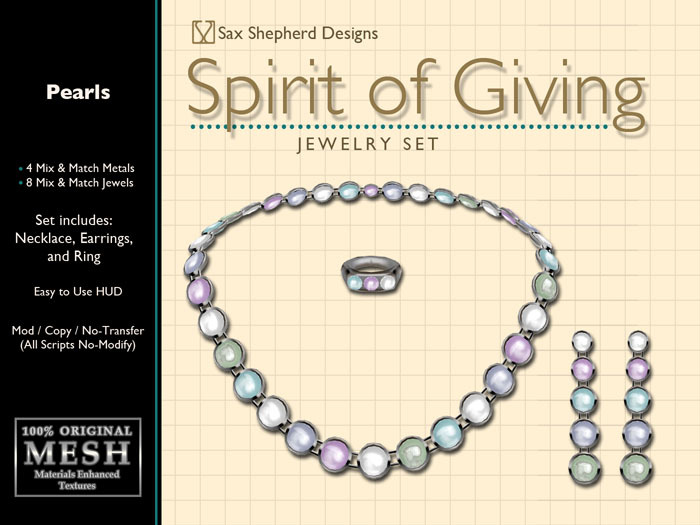 ! !Sax Shepherd Designs ~ Spirit Of Giving ~ Pearls
