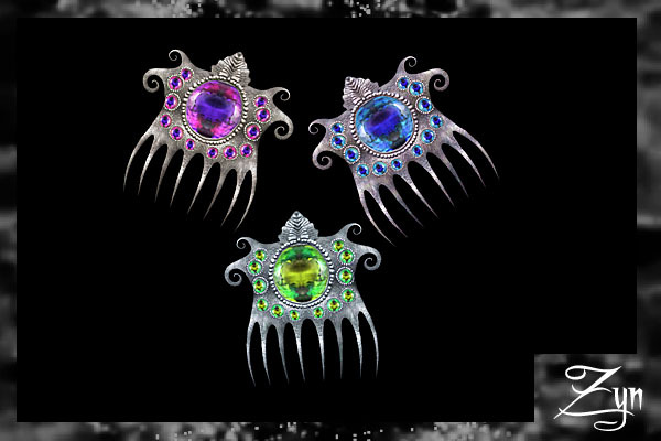Zyn ~ Fancy Jeweled Combs
