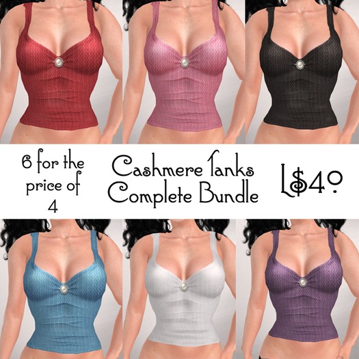 Cashmere Tank with Jewel Complete Bundle