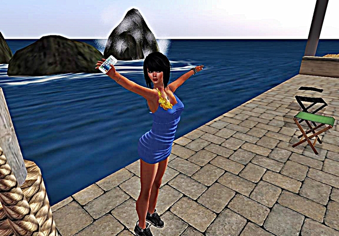 M.I.T~ Mesh Blue Dress