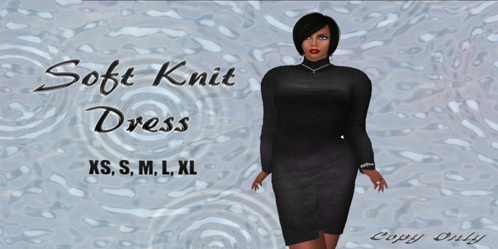 Soft Knit Dress Black