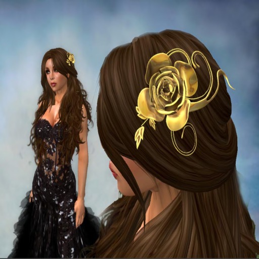 *VR* Gold Hair Rose