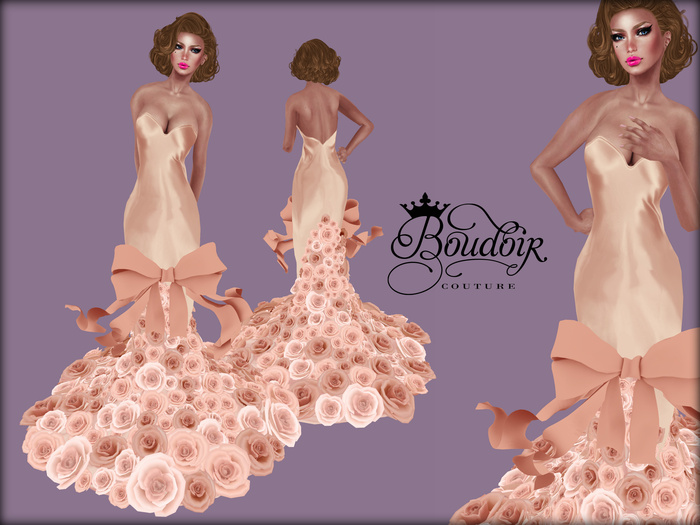 Boudoir -Bouquet Dress Antique Roses
