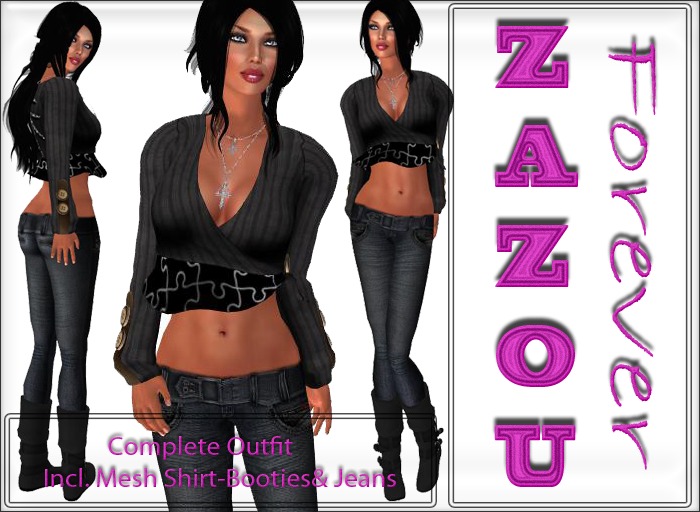 ZaZou Mesh VirginTown Complete Outfit 2