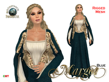 !! FANTAVATAR & MOONSTRUCK !! Margot BLUE Medieval Mesh Gown
