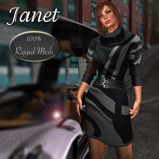 100%MESH JANET BLACK