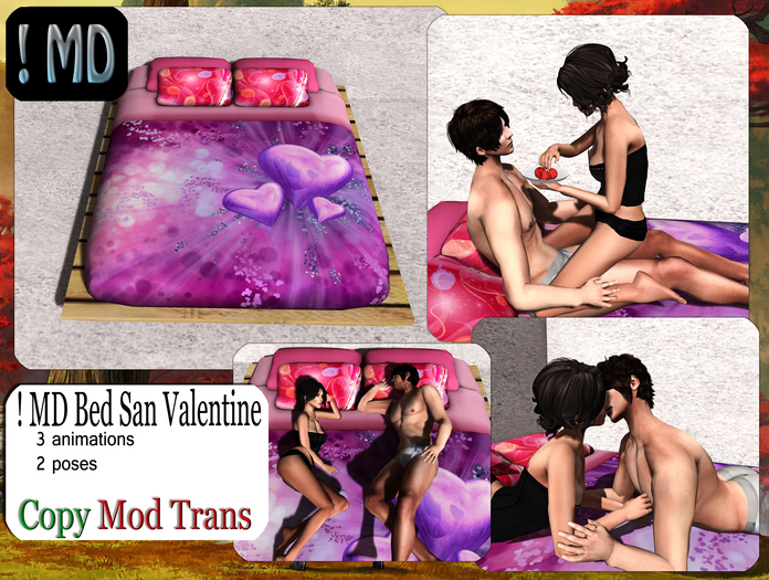 ! MD- Bed San Valentine. Sales! 25L