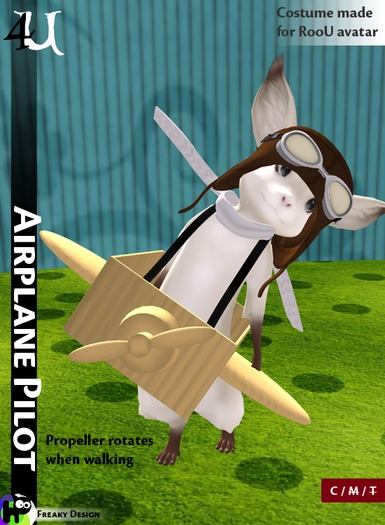 FreakyDesign - 4U - Airplane Pilot Costume