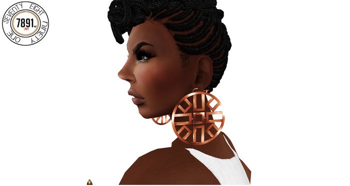 [7891.] Wire Earrings - Rose Gold (W\Resize)