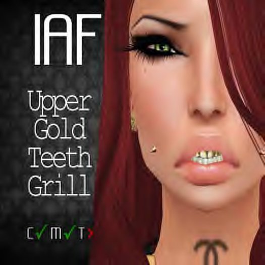 IAF Upper Gold Teeth Grill