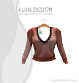 Omayra Blouse Lace Coral
